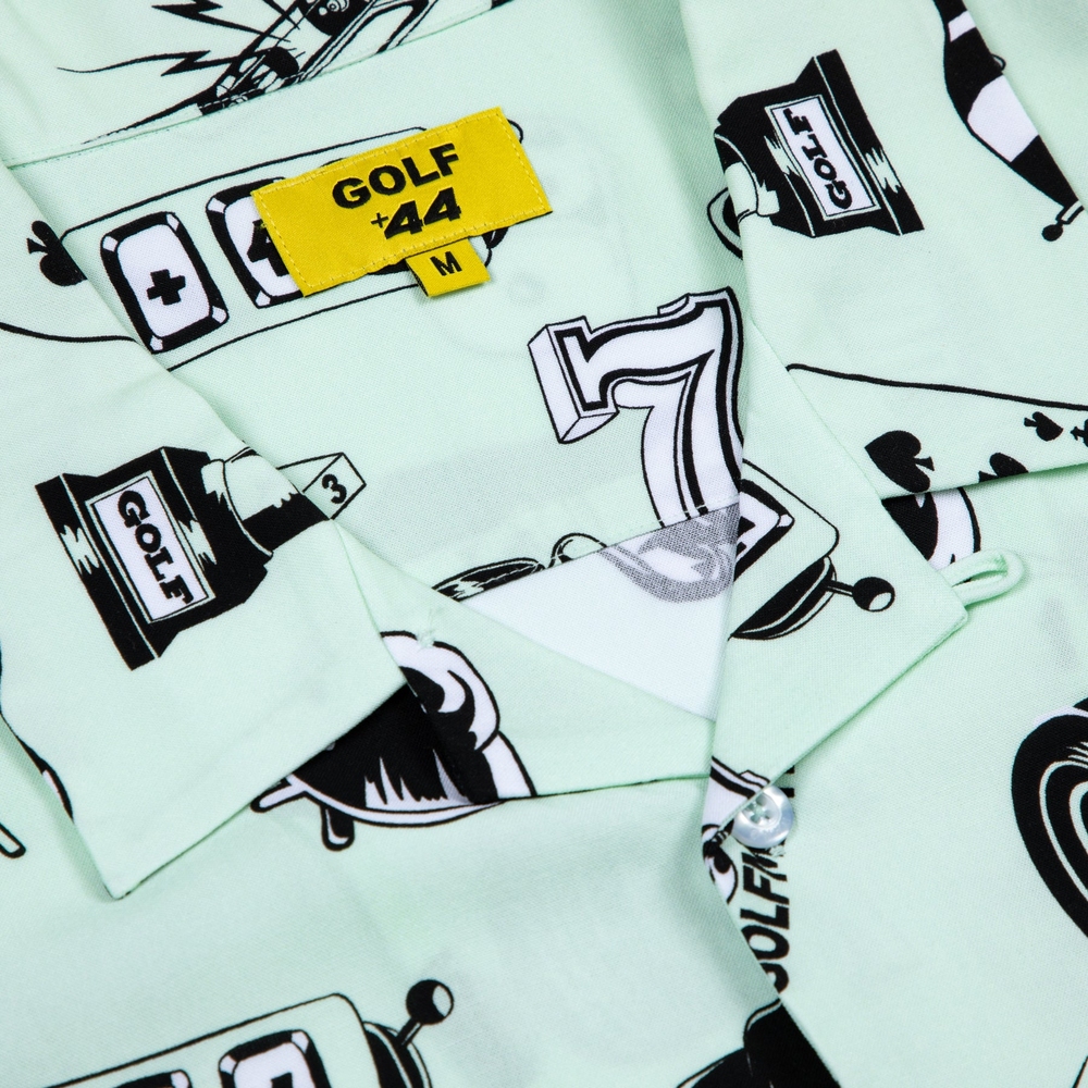 ARTIFACTS RAYON BUTTON UP BY +44 X GOLF WANG Light Green