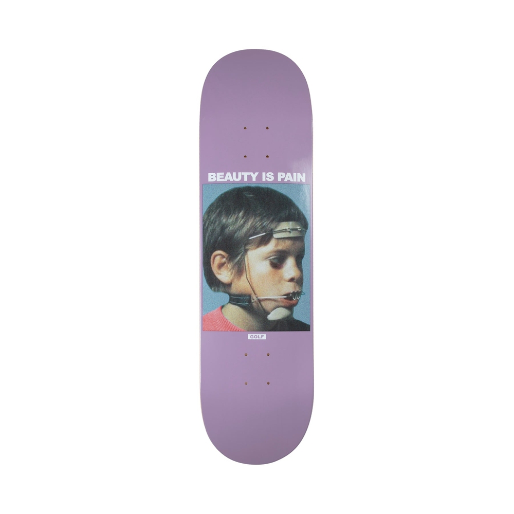 BEAUTY IS PAIN SKATE DECK Purple