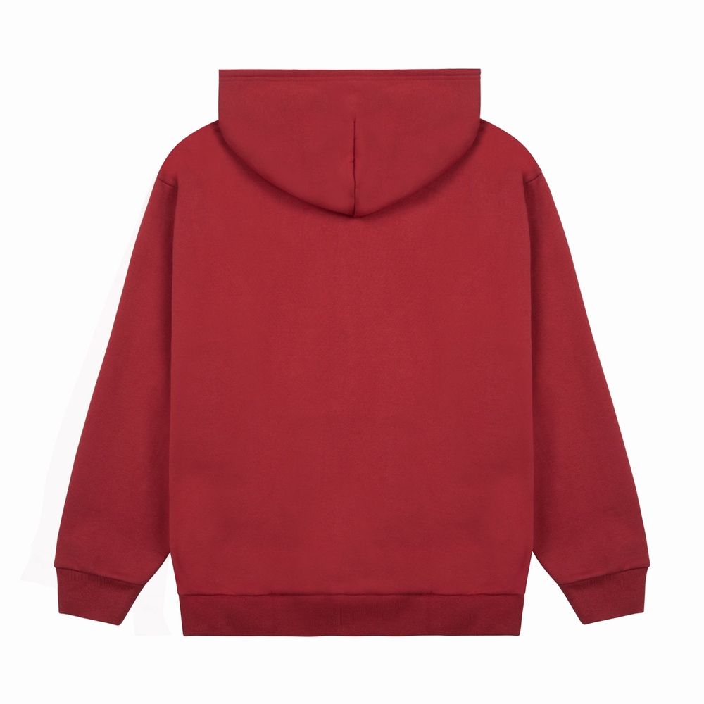 STATE ZIP UP HOODIE Dark Red