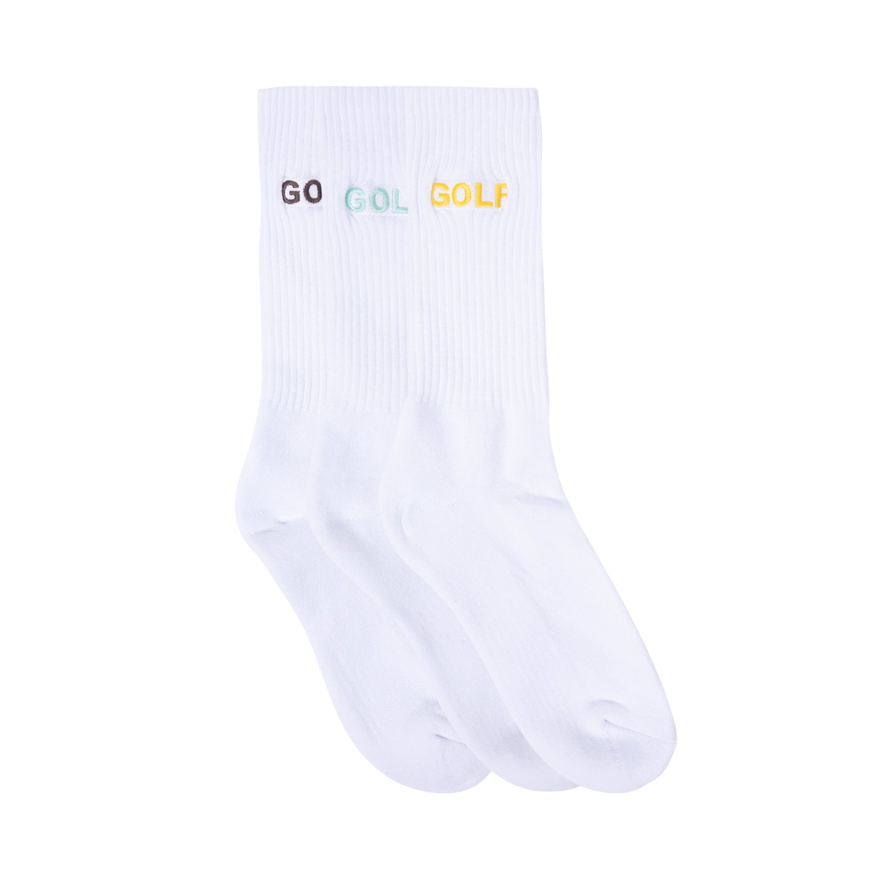 Logo Socks 3pk White/BYM - Fall/Winter 2024 - Golf Wang