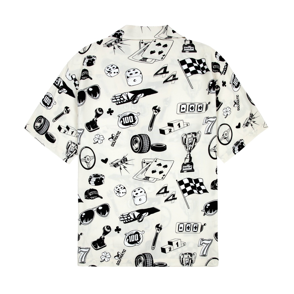 ARTIFACTS RAYON BUTTON UP BY +44 X GOLF WANG Cream