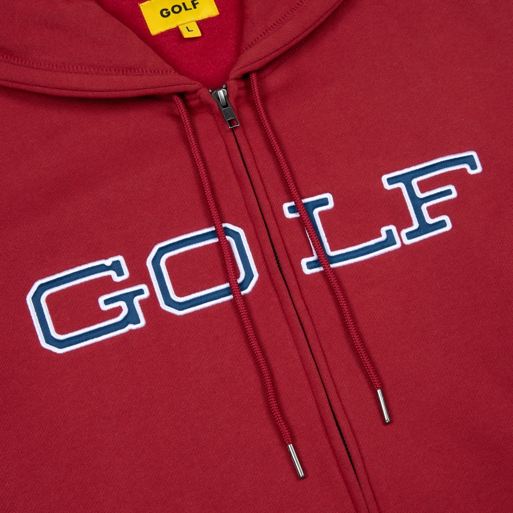 STATE ZIP UP HOODIE Dark Red