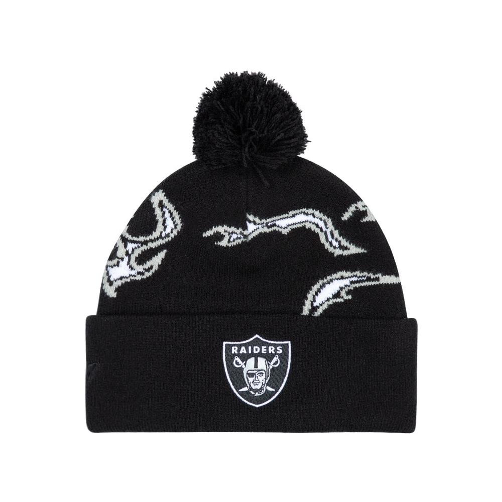 Raiders Flame Beanie Stretch Limo Flame - Fall/Winter 2024 - Golf Wang