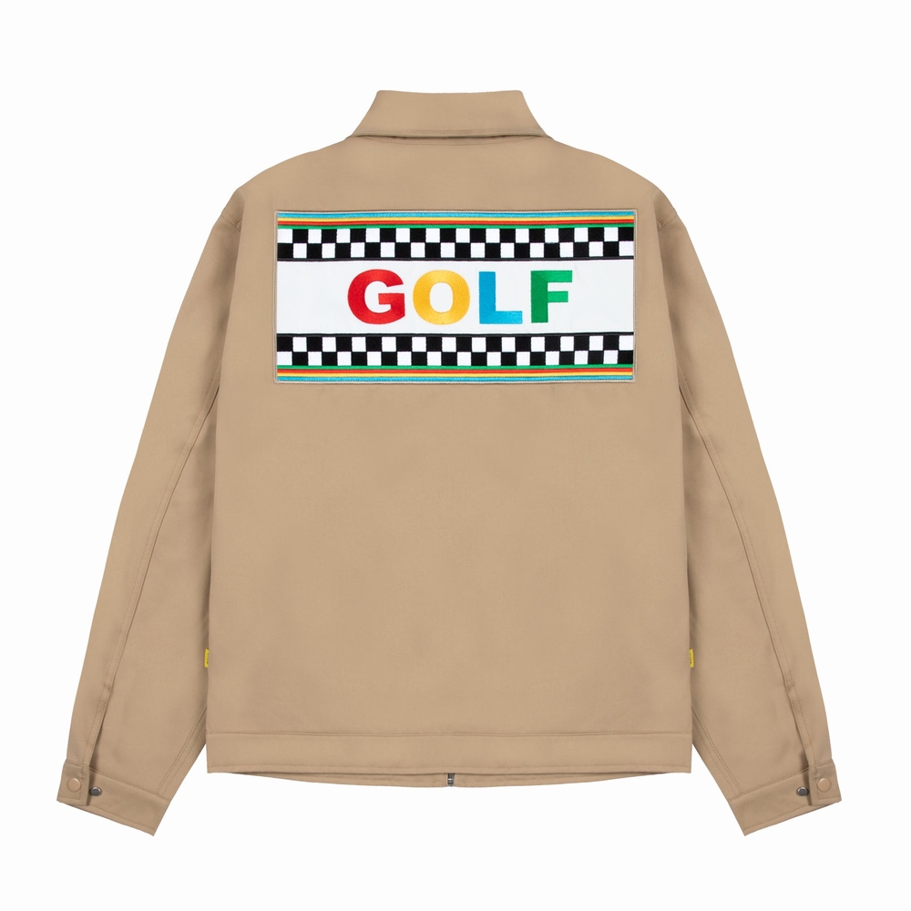 RALLY WORK JACKET BY +44 X GOLF WANG Khaki