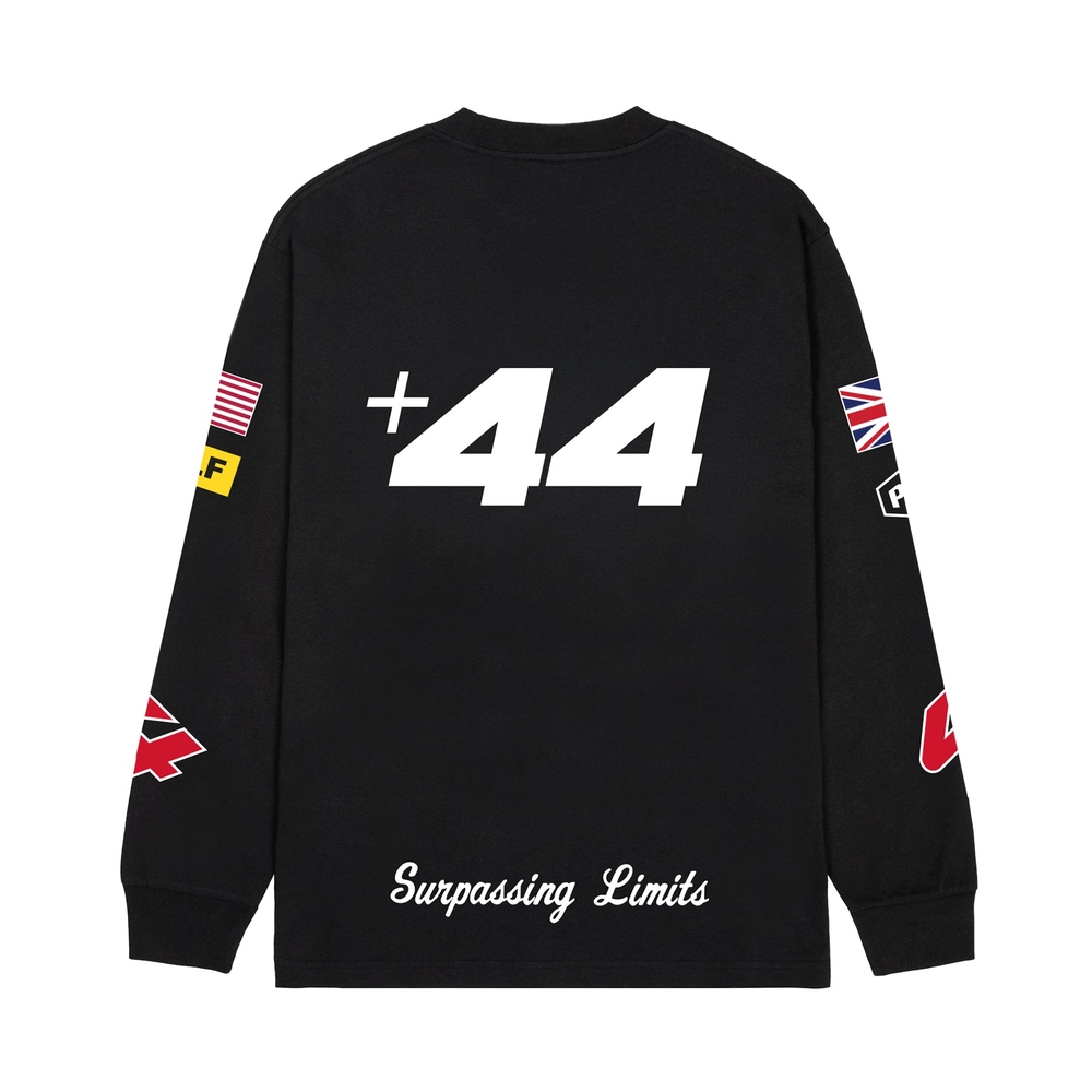 SPONSOR LONG SLEEVE TEE BY +44 X GOLF WANG Black