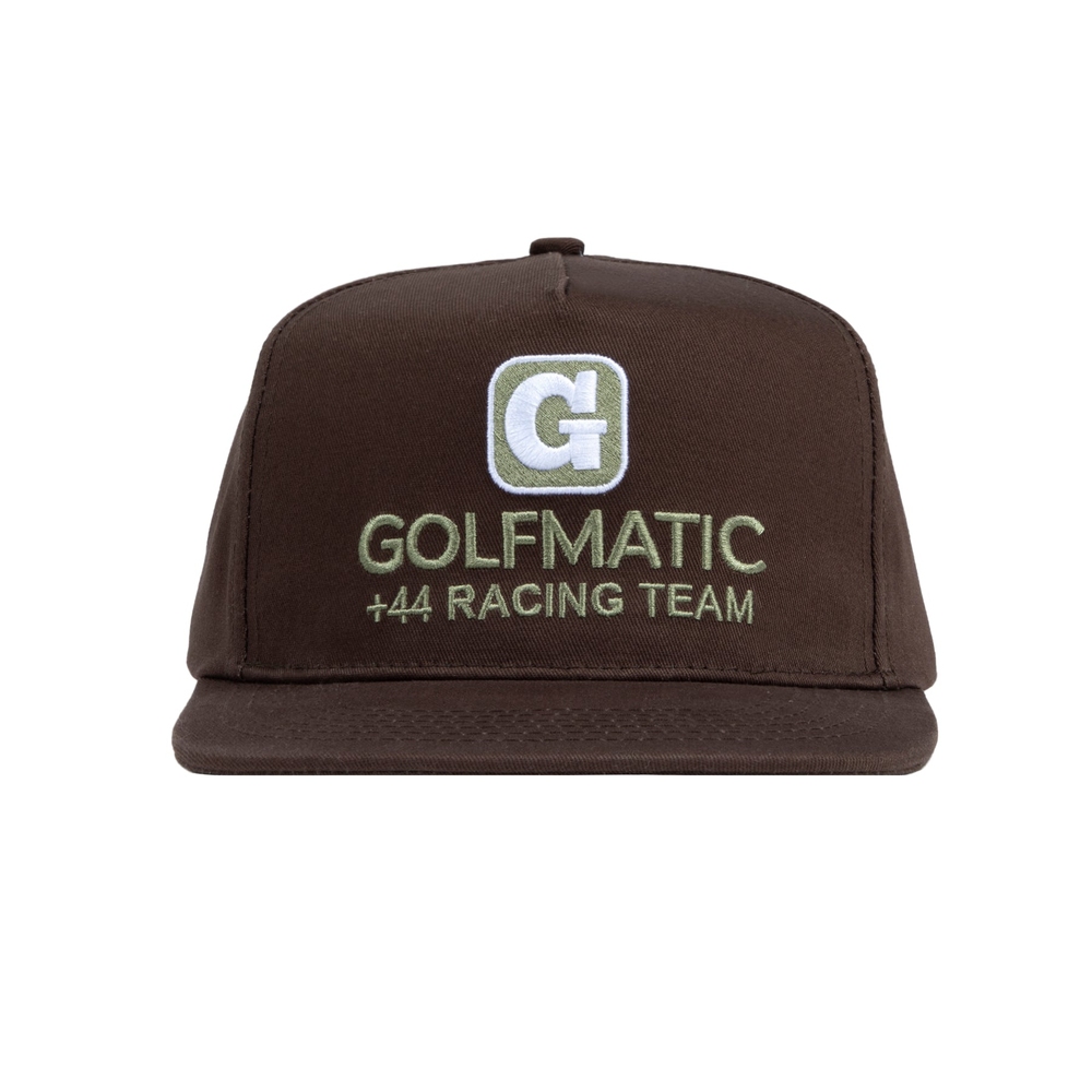 RACING TEAM SNAPBACK BY +44 X GOLF WANG Brown