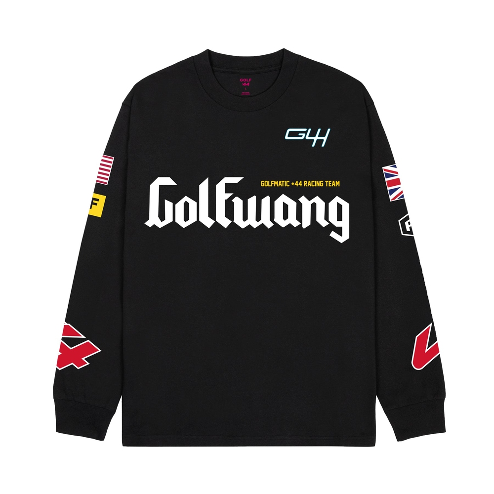 SPONSOR LONG SLEEVE TEE BY +44 X GOLF WANG Black