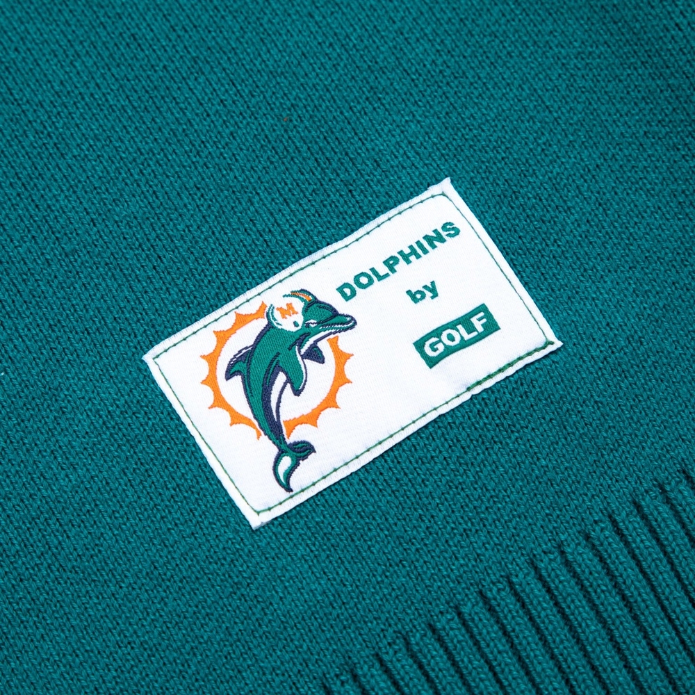 DOLPHINS JACQUARD SWEATER Teal Green