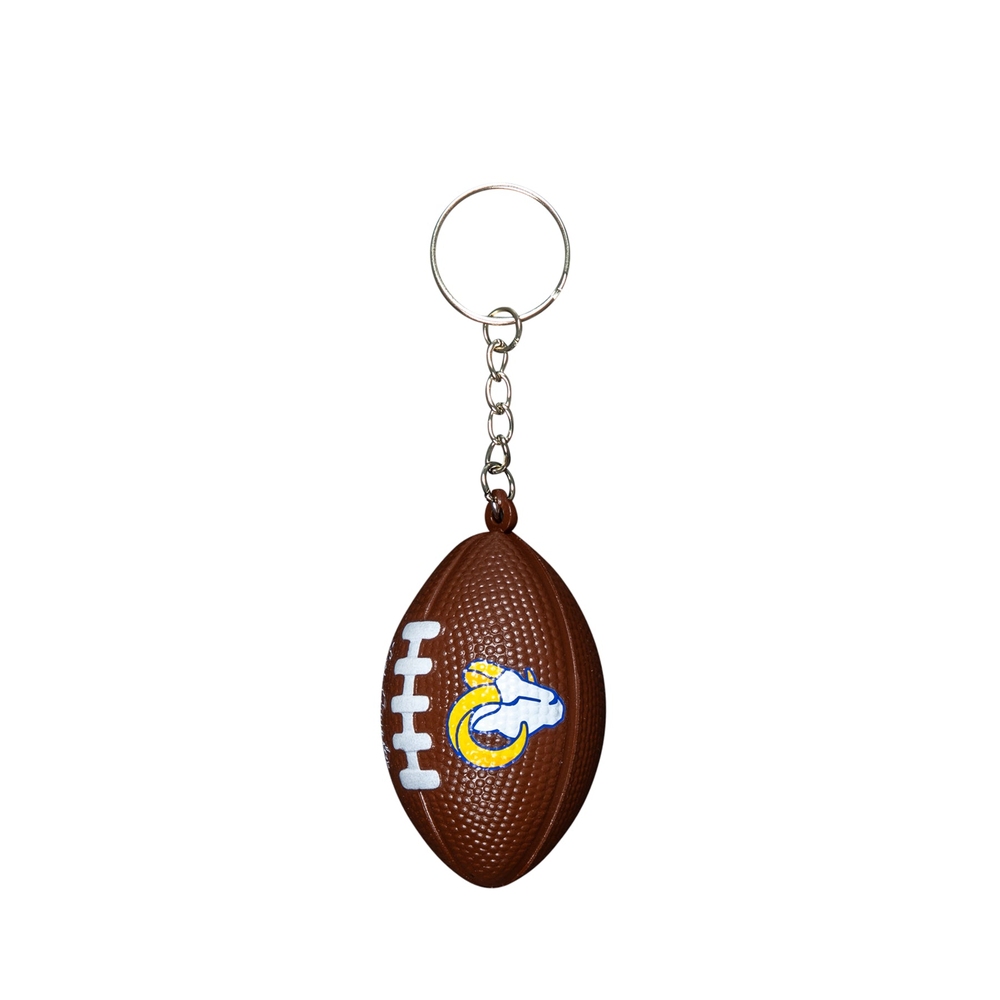 RAMS FOOTBALL KEYCHAIN Silver/Brown