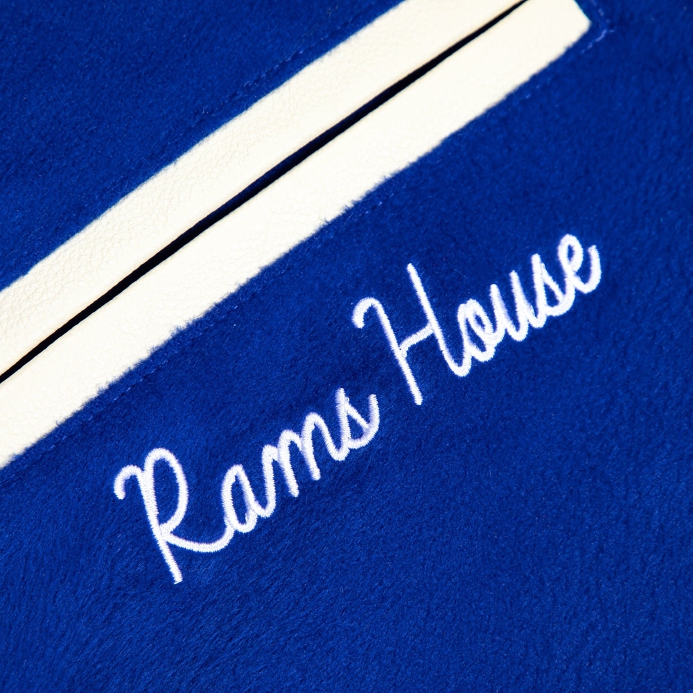 RAMS LETTERMAN JACKET Royal Blue