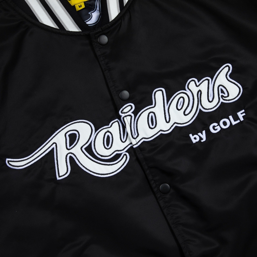 RAIDERS SATIN BOMBER JACKET Stretch Limo