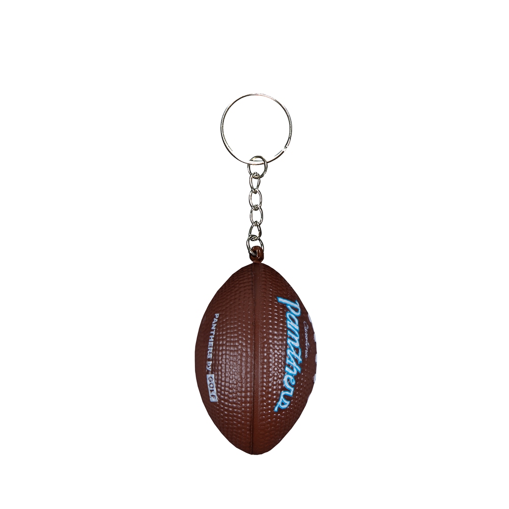 PANTHERS FOOTBALL KEYCHAIN Silver/Brown