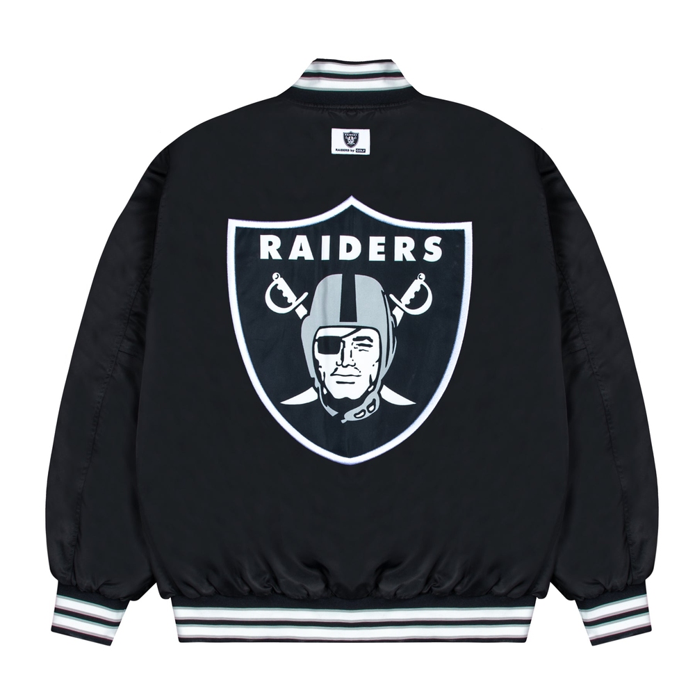 RAIDERS SATIN BOMBER JACKET Stretch Limo