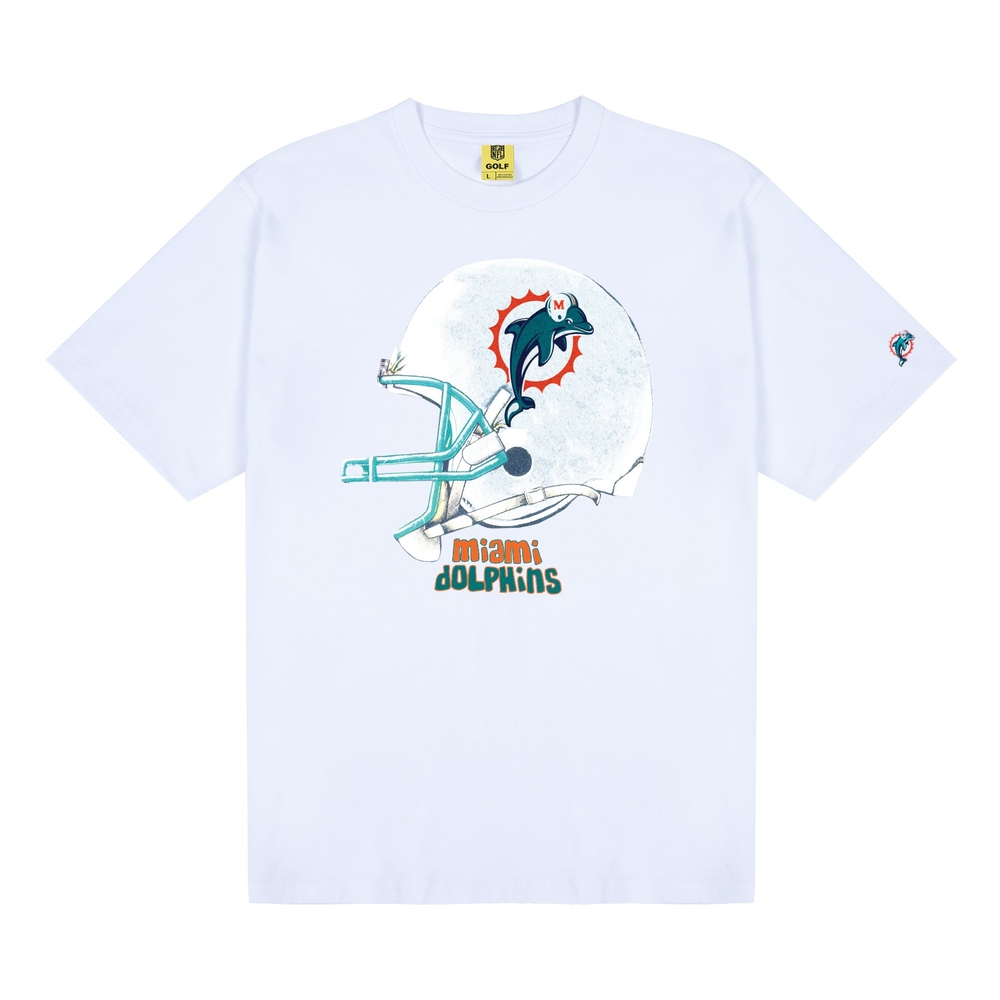 DOLPHINS HELMET TEE Bright White