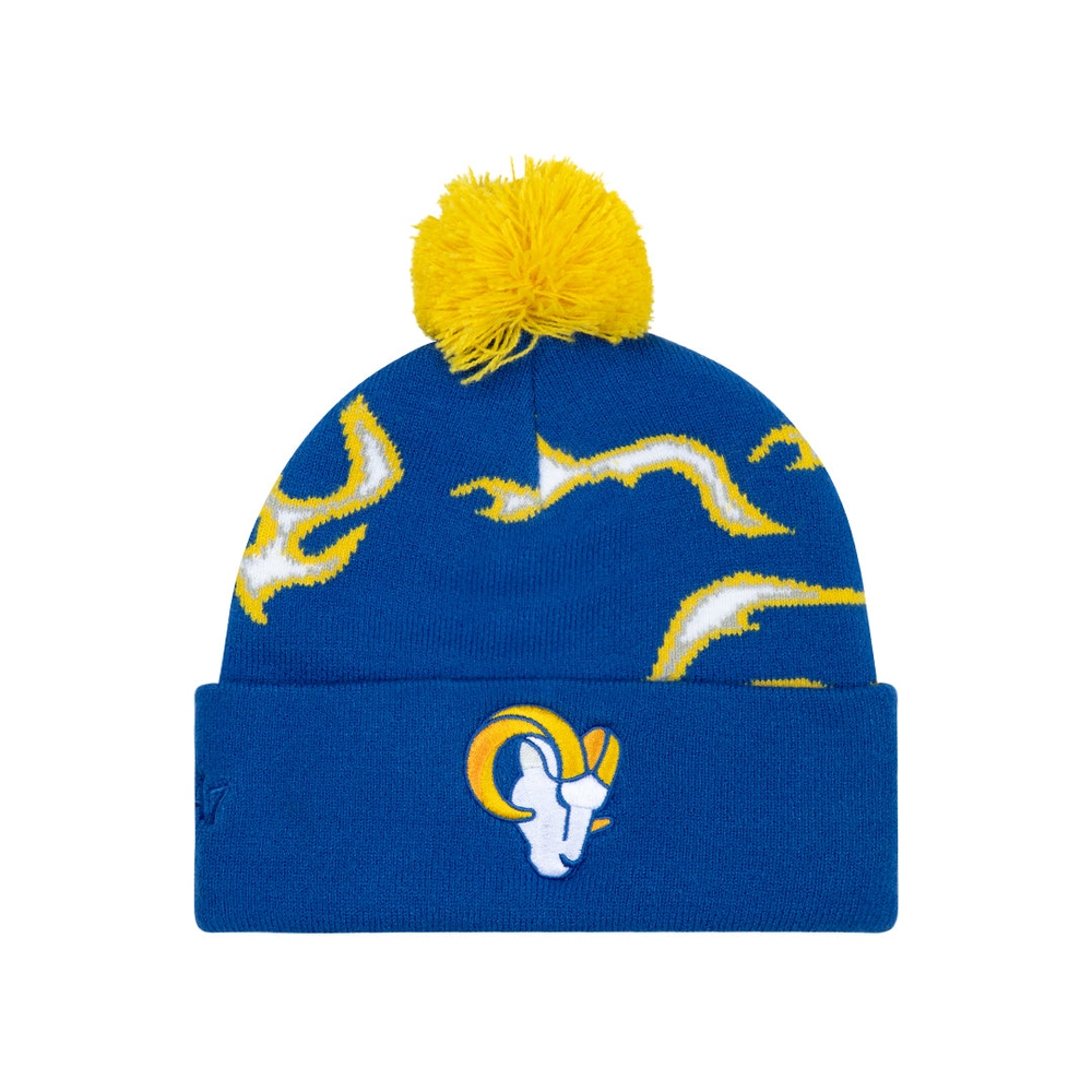 RAMS FLAME BEANIE Royal Blue Flame