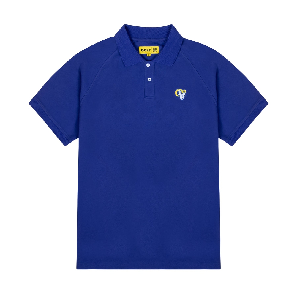 RAMS SHORT SLEEVE POLO Royal Blue