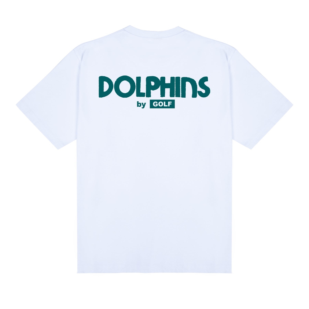 DOLPHINS CUTOUT TEE Bright White