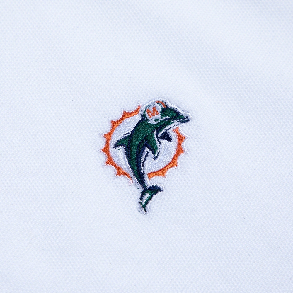 DOLPHINS SHORT SLEEVE POLO Bright White