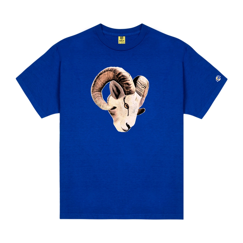 RAMS CUTOUT TEE Royal Blue