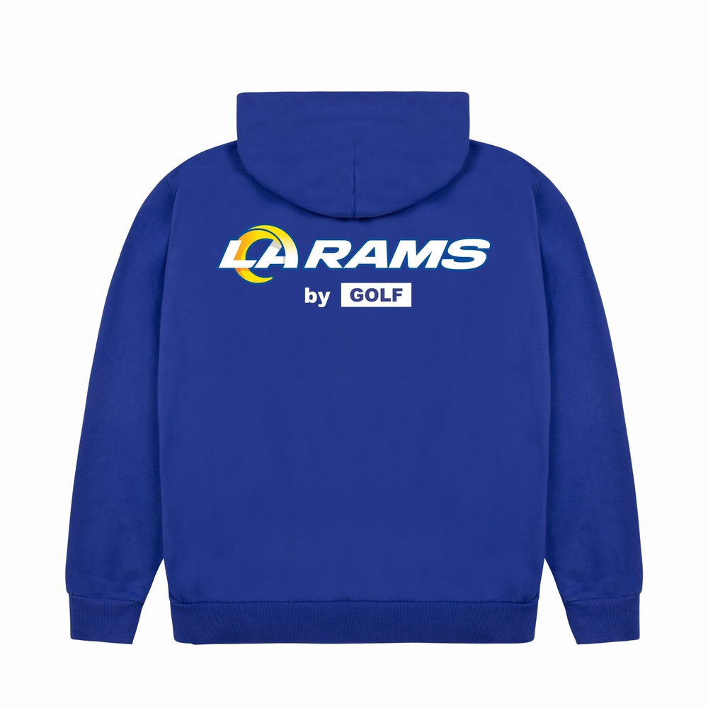 RAMS CUTOUT HOODIE Royal Blue