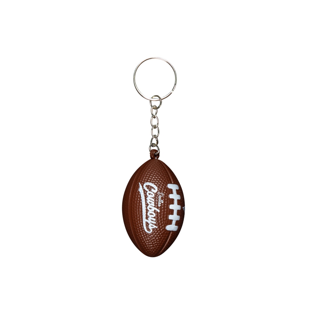 COWBOYS FOOTBALL KEYCHAIN Silver/Brown