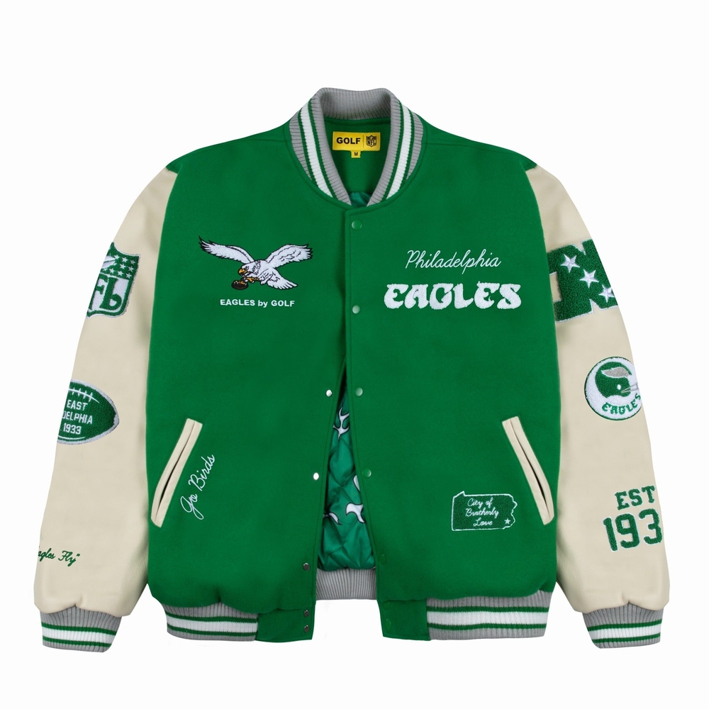 EAGLES LETTERMAN JACKET Amazon