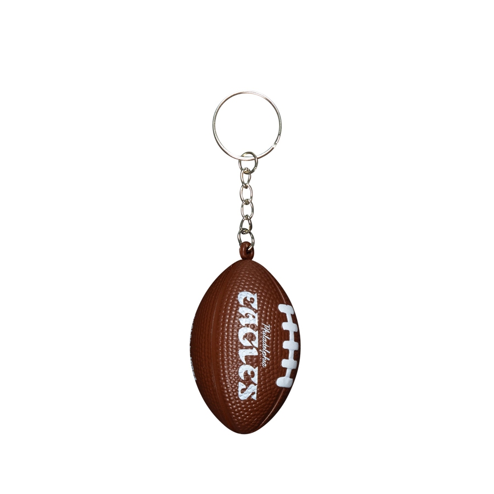 EAGLES FOOTBALL KEYCHAIN Silver/Brown