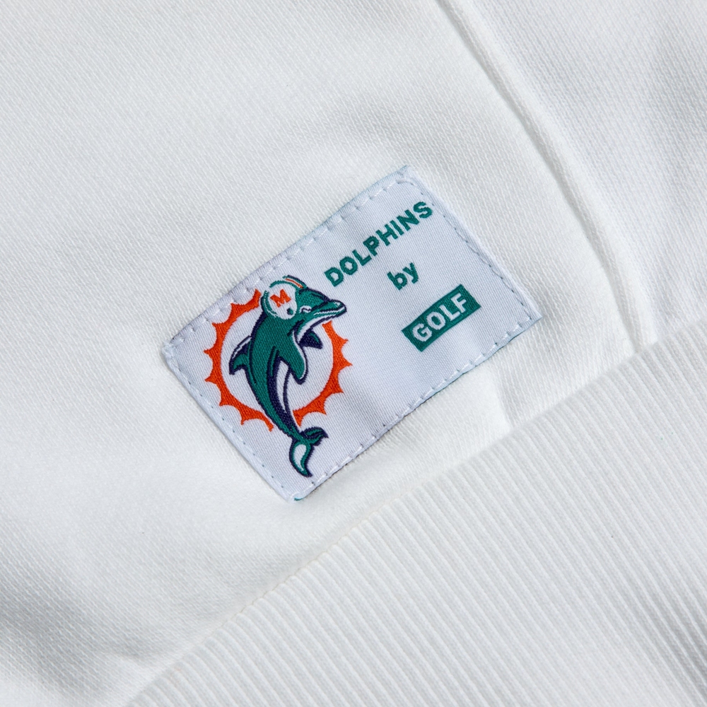 DOLPHINS CUTOUT HOODIE Bright White