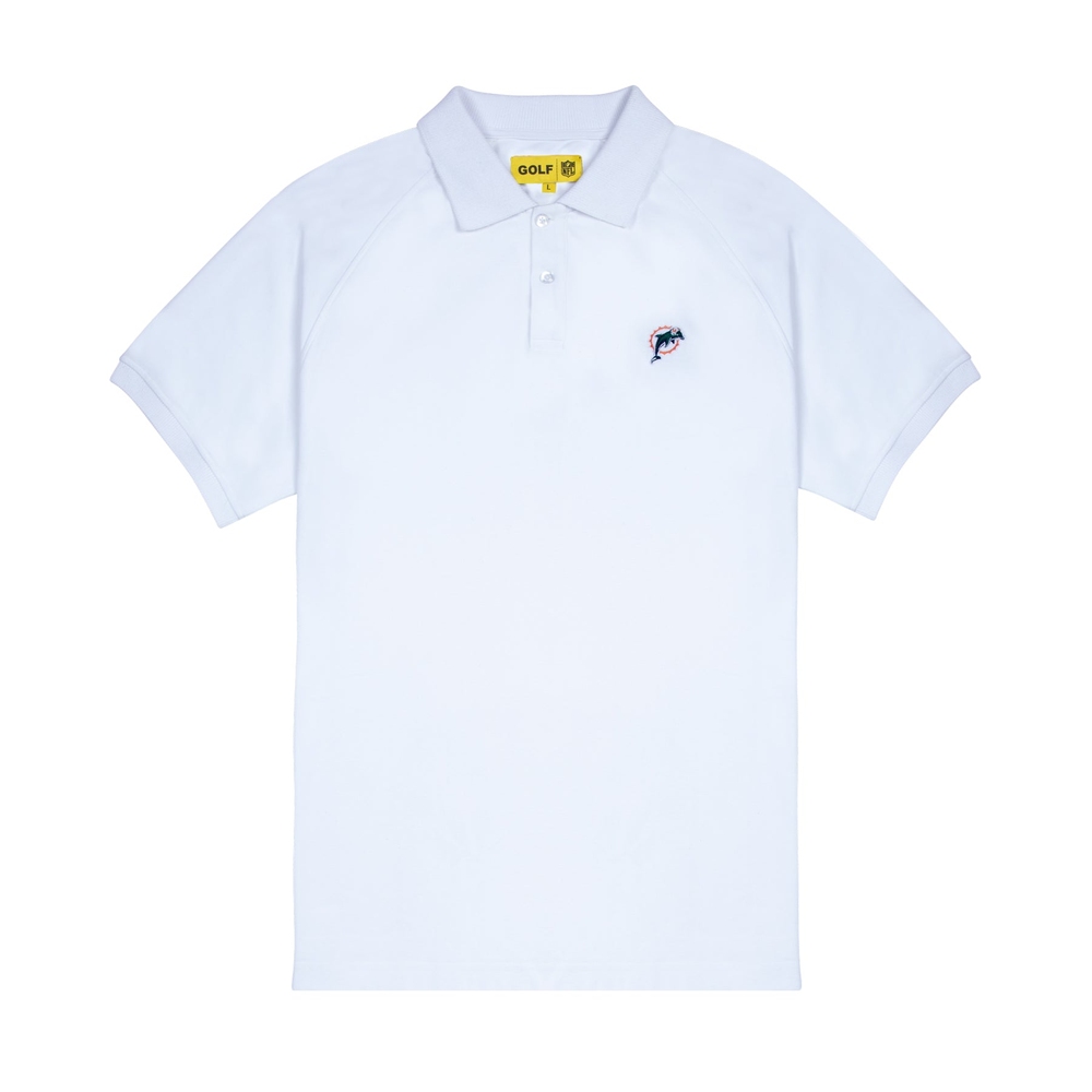 DOLPHINS SHORT SLEEVE POLO Bright White