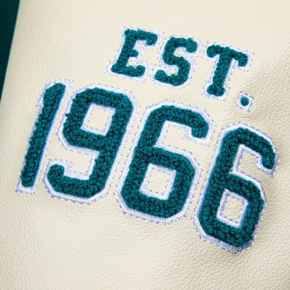 DOLPHINS LETTERMAN JACKET Teal Green