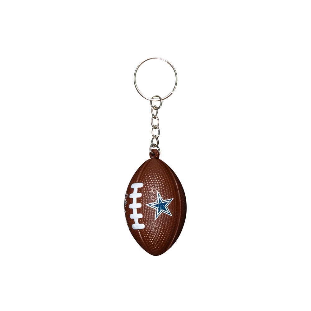 COWBOYS FOOTBALL KEYCHAIN Silver/Brown