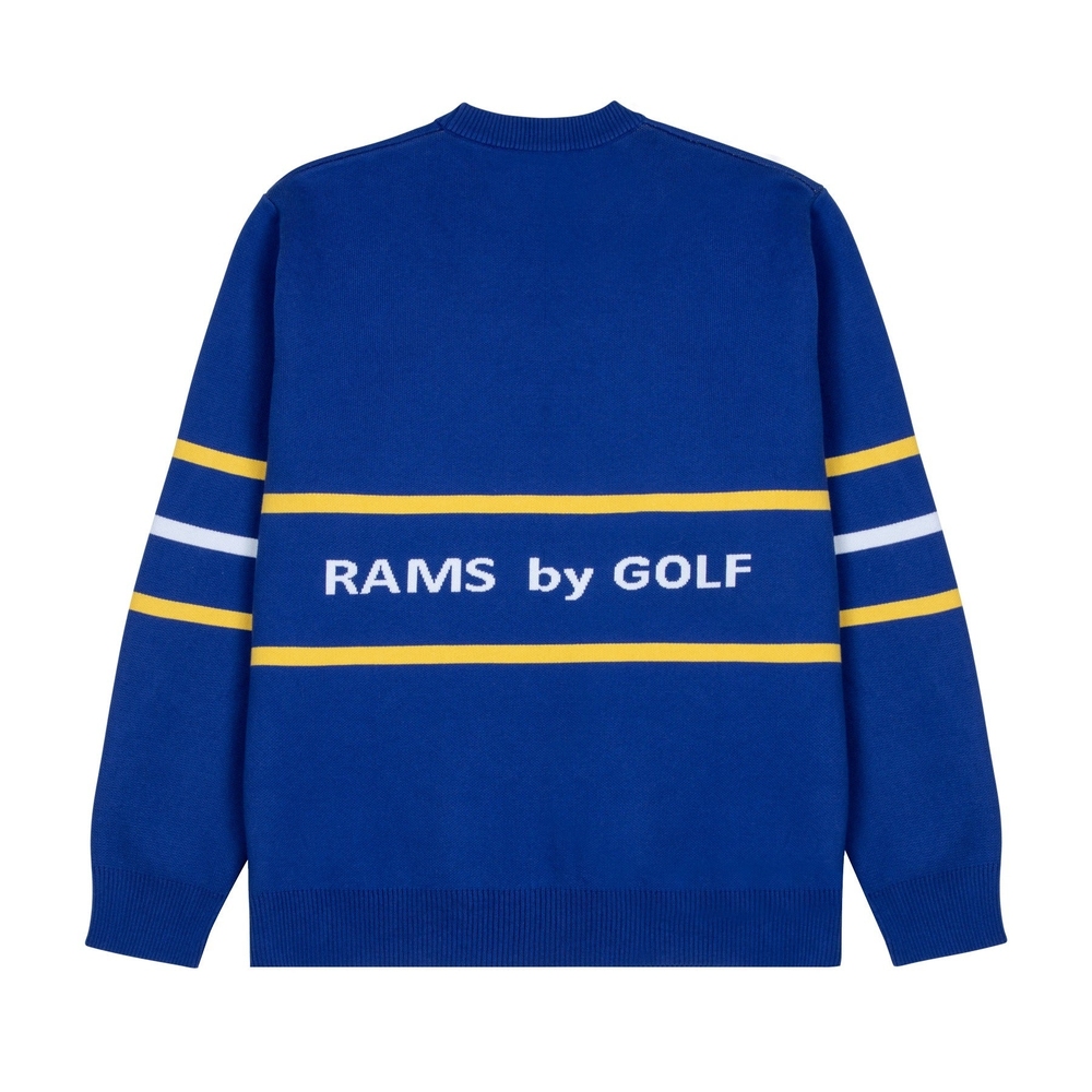 RAMS JACQUARD SWEATER Royal Blue