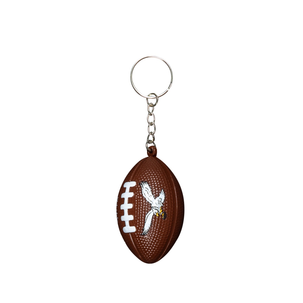 EAGLES FOOTBALL KEYCHAIN Silver/Brown