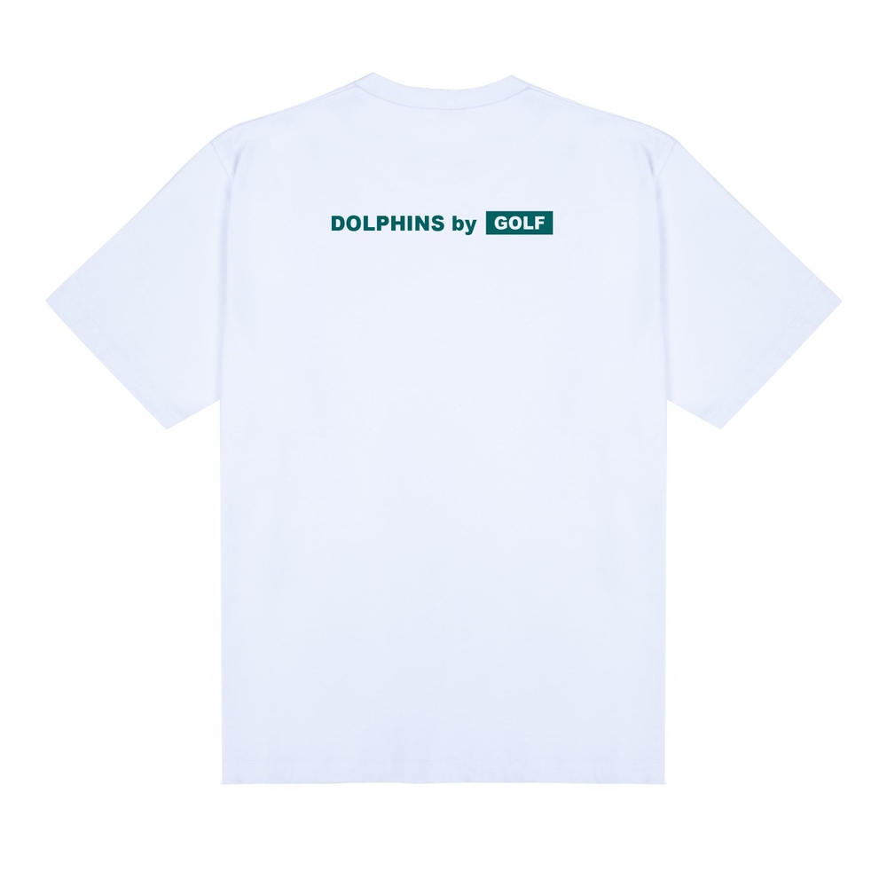 DOLPHINS GO FINS TEE Bright White