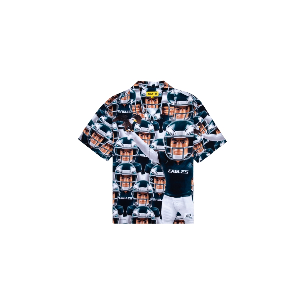 EAGLES RAYON BUTTON UP Multi