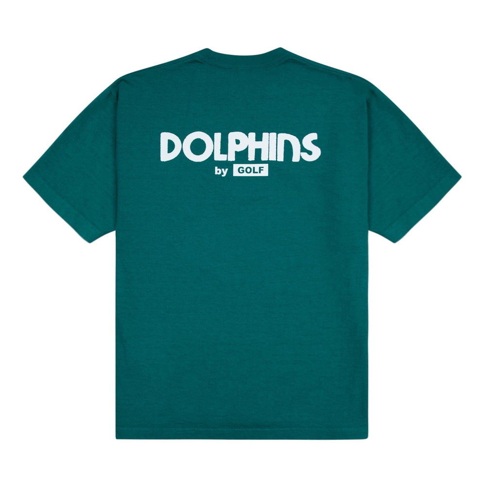 DOLPHINS CUTOUT TEE Teal Green