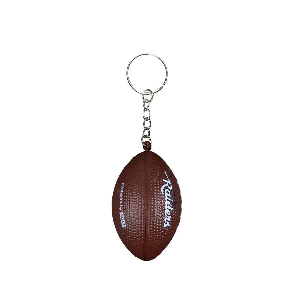 RAIDERS FOOTBALL KEYCHAIN Silver/Brown