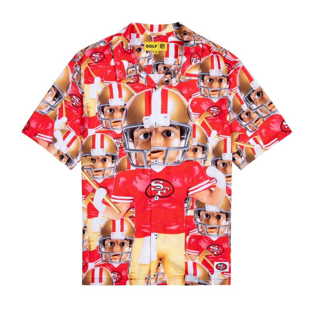 49ERS RAYON BUTTON UP Multi