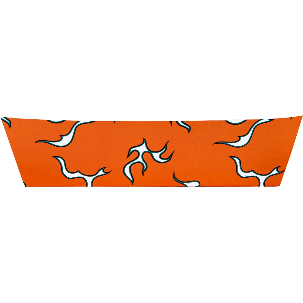 DOLPHINS HOT DOG HOLDER Red Orange Flame