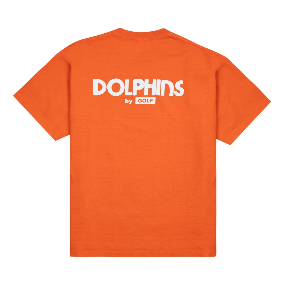 DOLPHINS CUTOUT TEE Red Orange