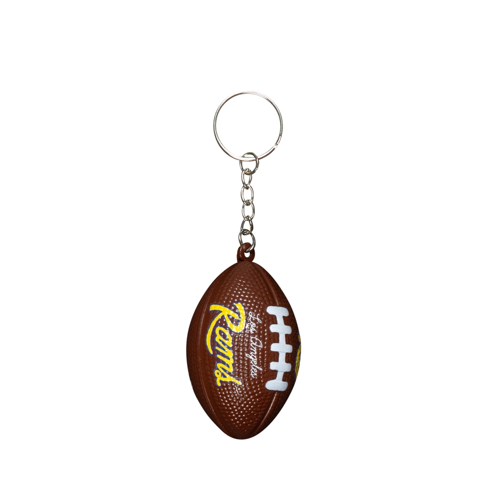 RAMS FOOTBALL KEYCHAIN Silver/Brown