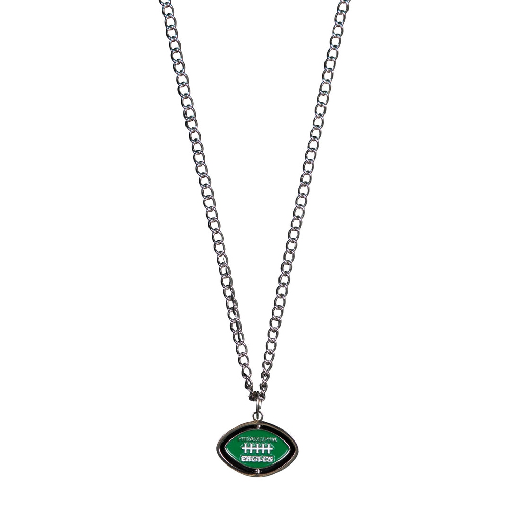 EAGLES SPINNING FOOTBALL NECKLACE Silver/Amazon