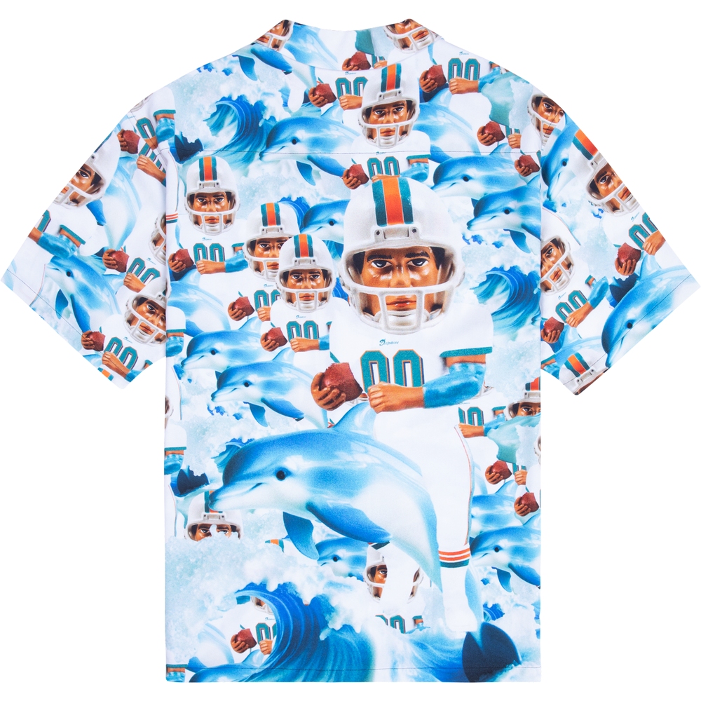 DOLPHINS MASCOT RAYON BUTTON UP Multi