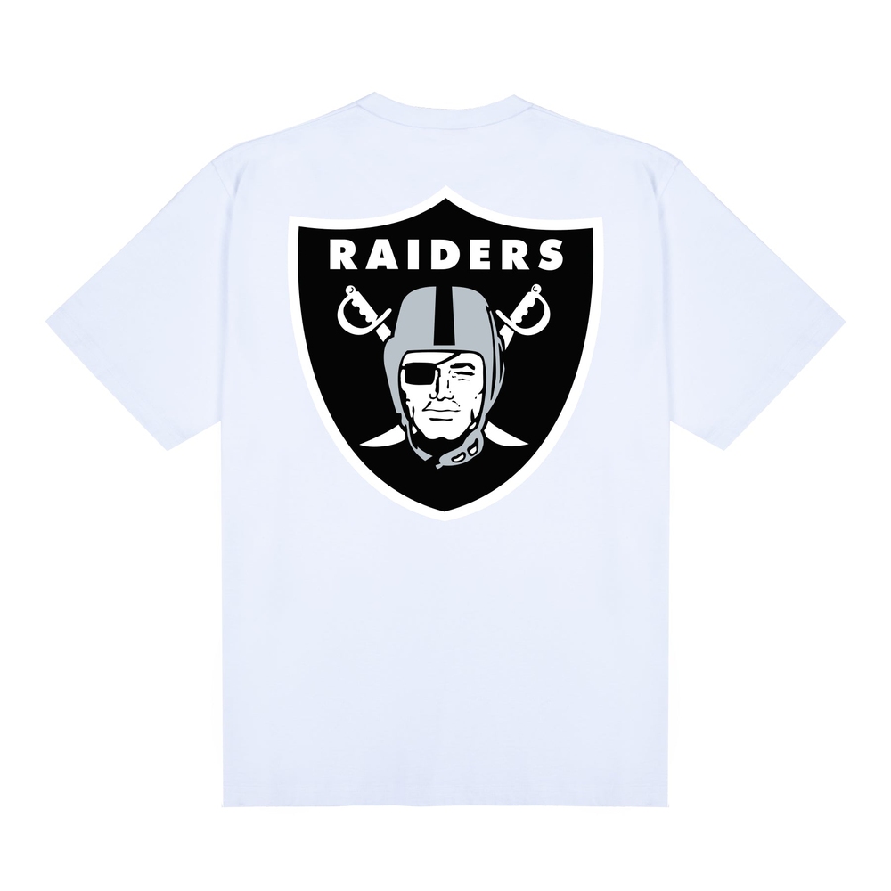 RAIDERS LOGO TEE Bright White