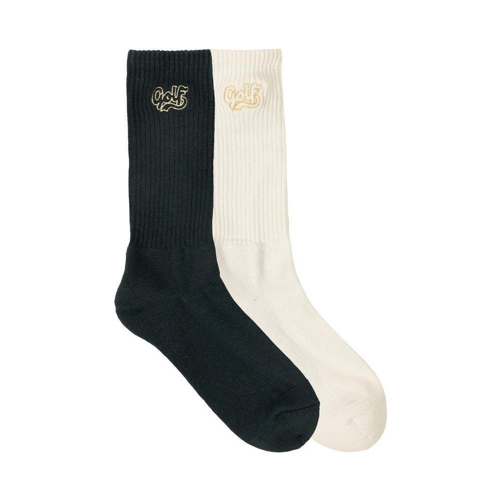 METALLIC LOGO SOCK 2PK White/Insignia Blue