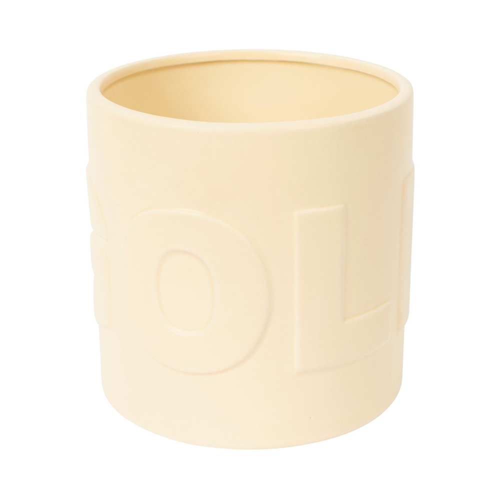 LOGO FLOWER POT Ivory