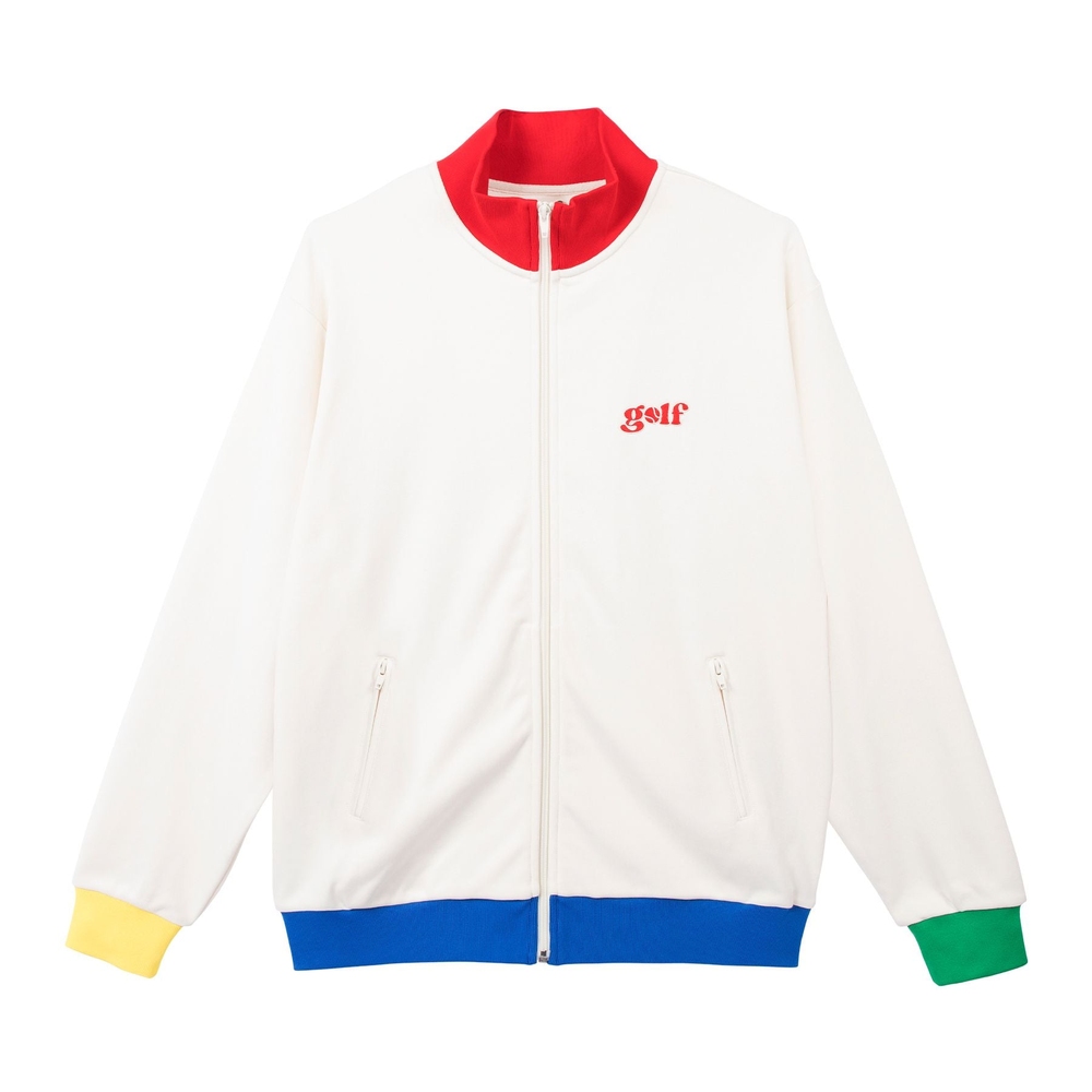 MATCH POINT TRACK JACKET Antique White Combo