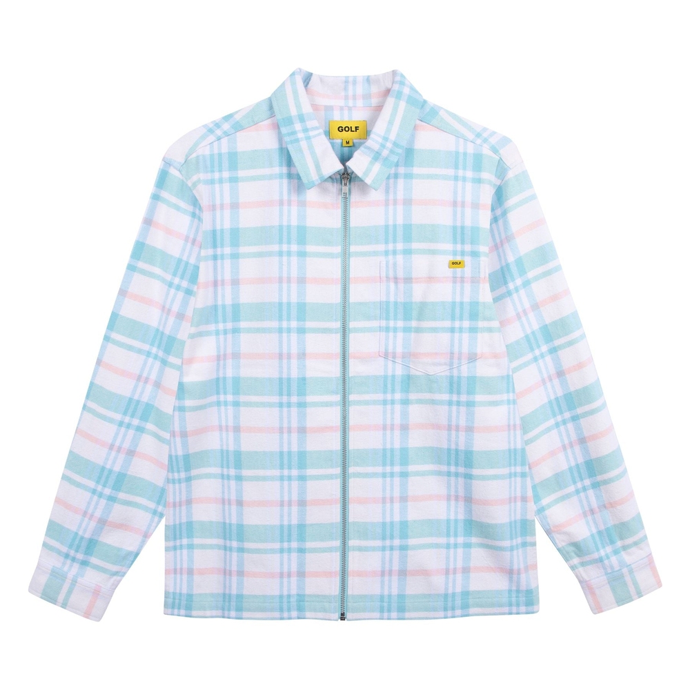 FLANNEL ZIP SHIRT Starlight Blue