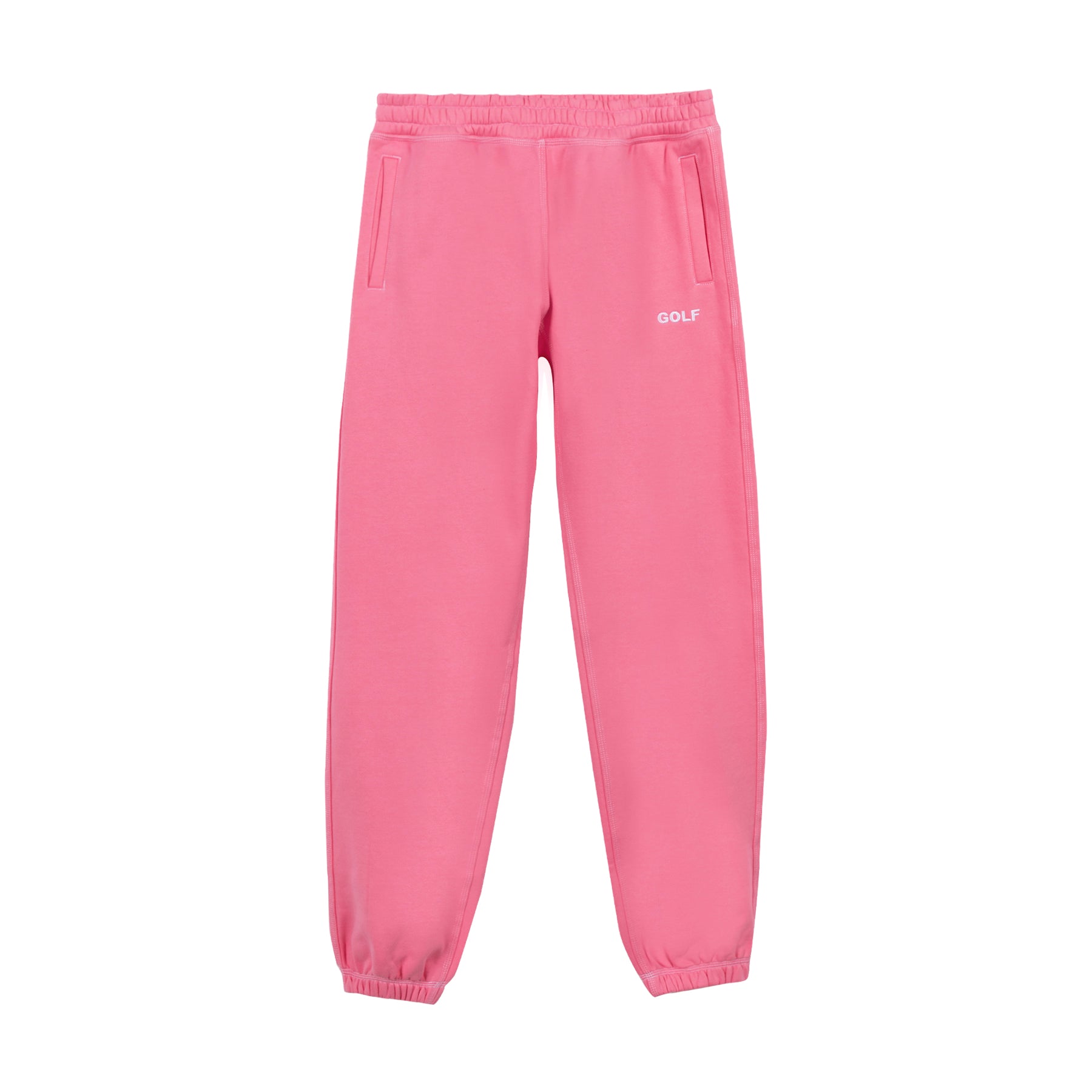 Contrast Stitch Logo Sweatpants Pink - spring/summer 2023 - Golf Wang