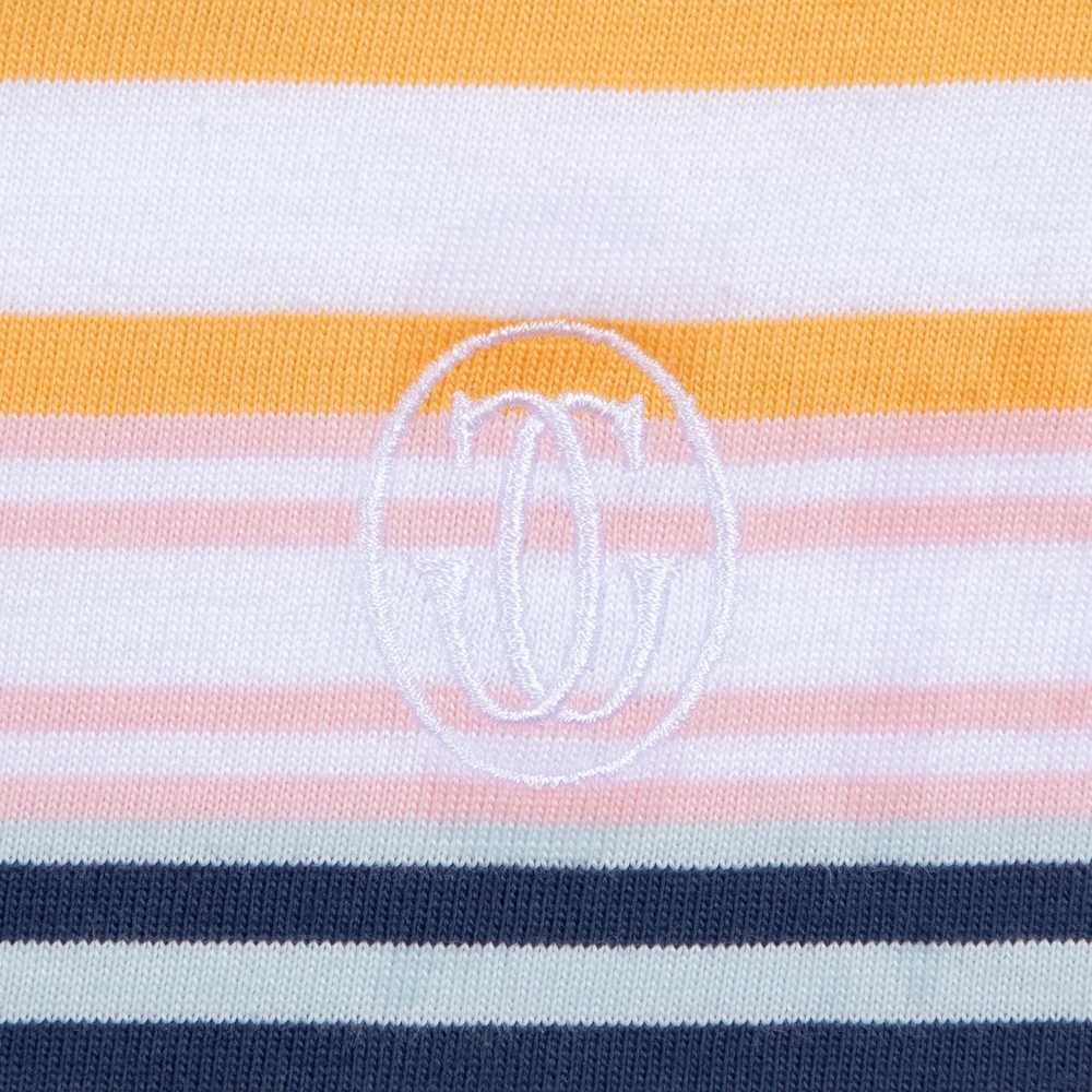 GRAND LOGO STRIPED POCKET TEE Navy